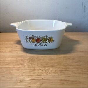 Vtg Corning Ware Spice of Life LE Persil P-43-B Mini Casserole Dish 700ml